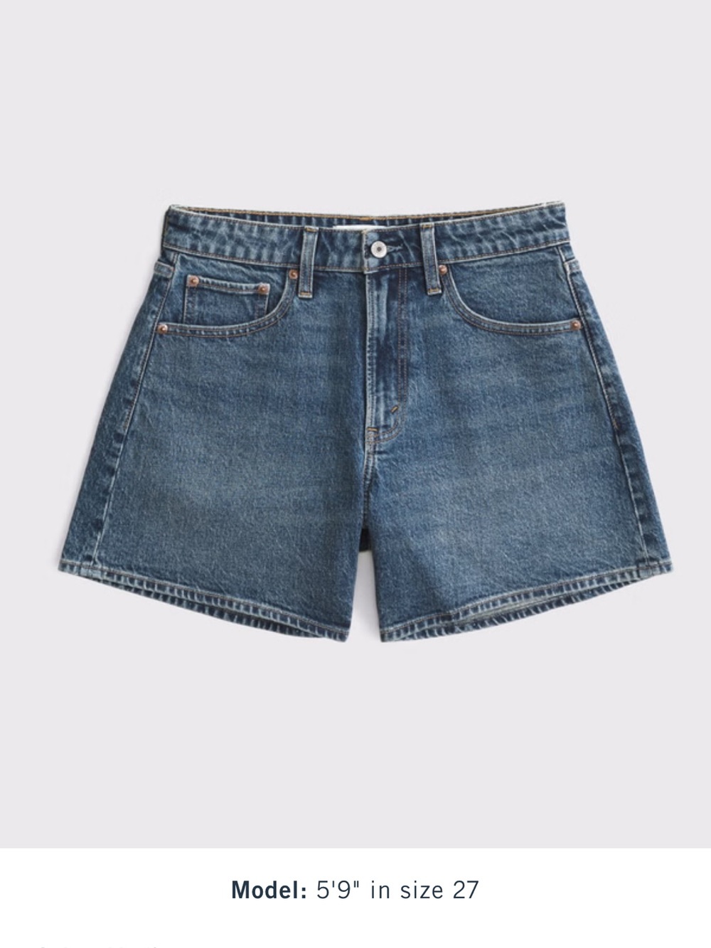 Abercrombie & Fitch Medium Wash Denim Shorts